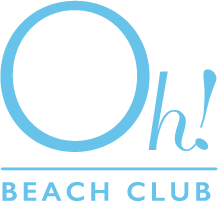 White Logo Oh Beach Club Location