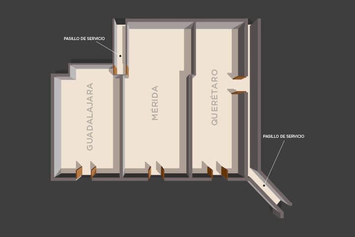 Plano del salón Guadalajara Plano del salón Guadalajara