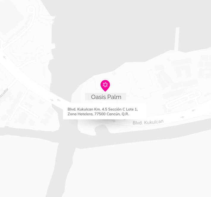 Location Map of the Oasis Palm Hotel Location Map of the Oasis Palm Hotel