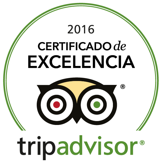 TripAdvisor Ganador Certificado de Excelencia 2016