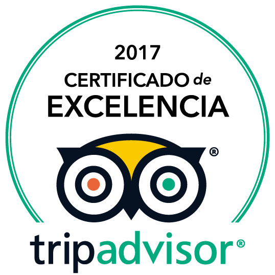 TripAdvisor Ganador Certificado de Excelencia 2017
